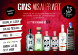 Gin-Tasting am Freitag 04. Oktober 2024 Beginn 19.00 Uhr